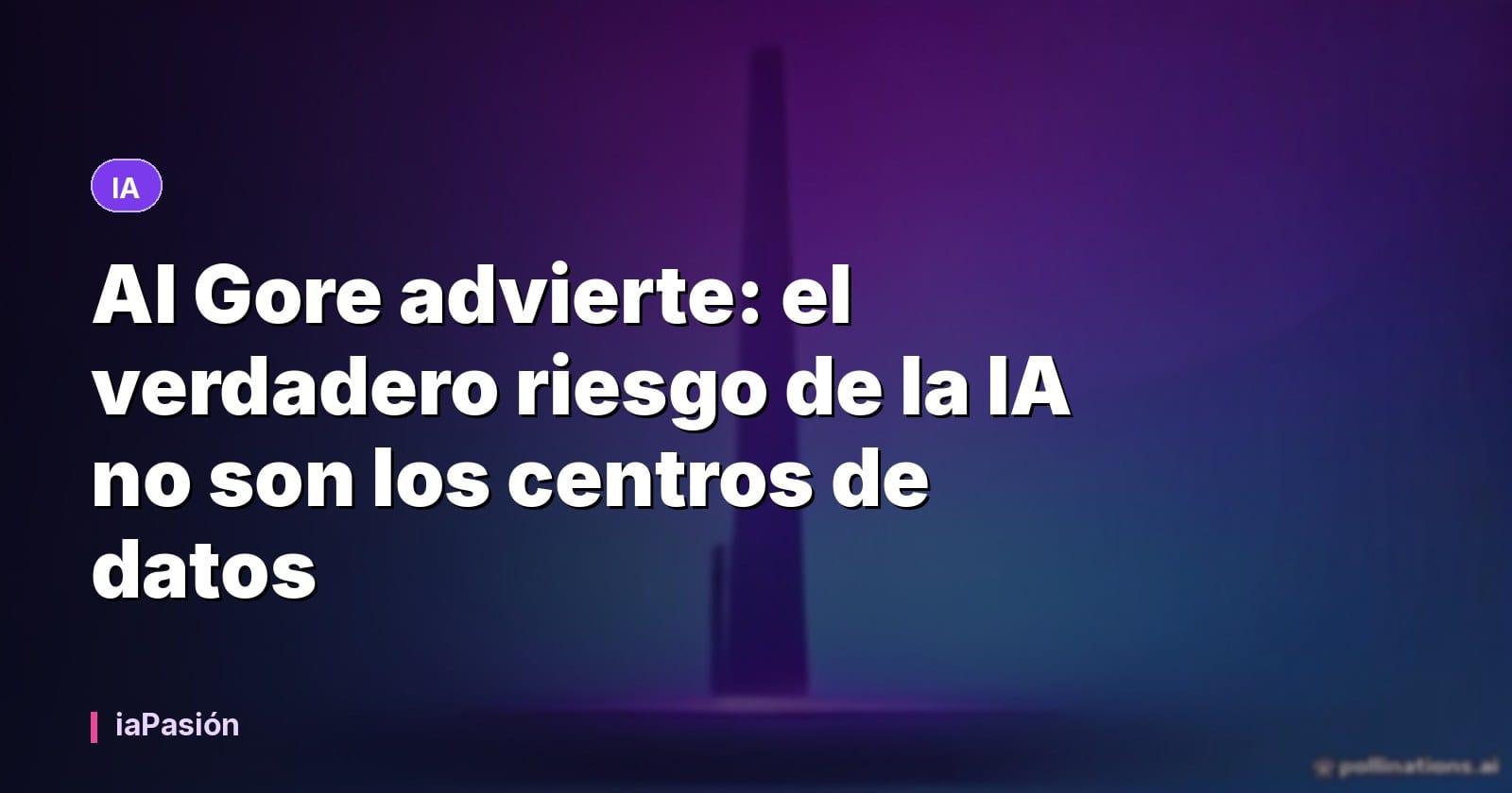 Al Gore advierte: el verdadero riesgo de la IA no son los centros de datos