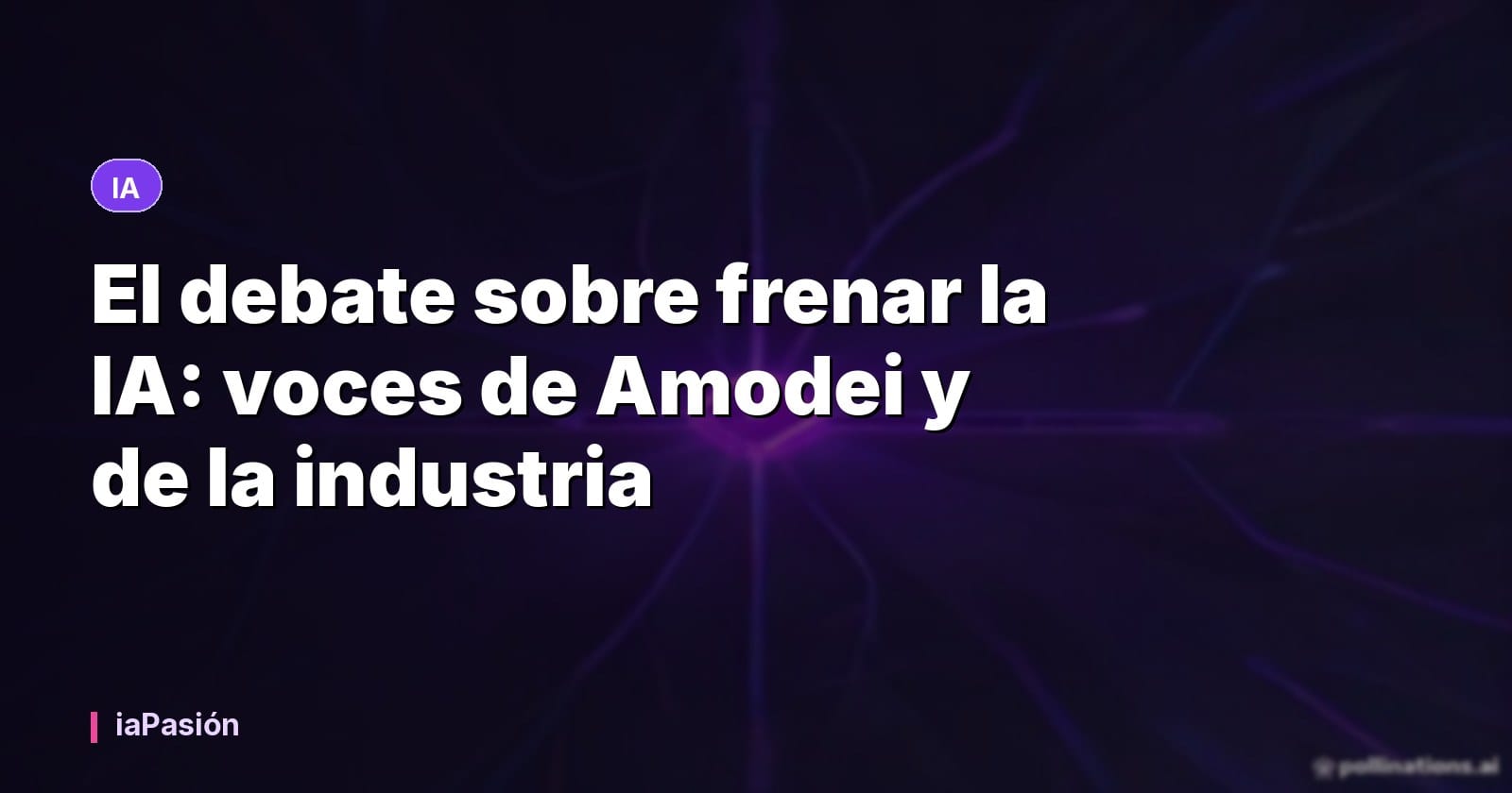 El debate sobre frenar la IA: voces de Amodei y de la industria