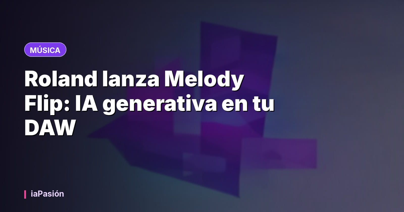 Roland lanza Melody Flip: IA generativa en tu DAW
