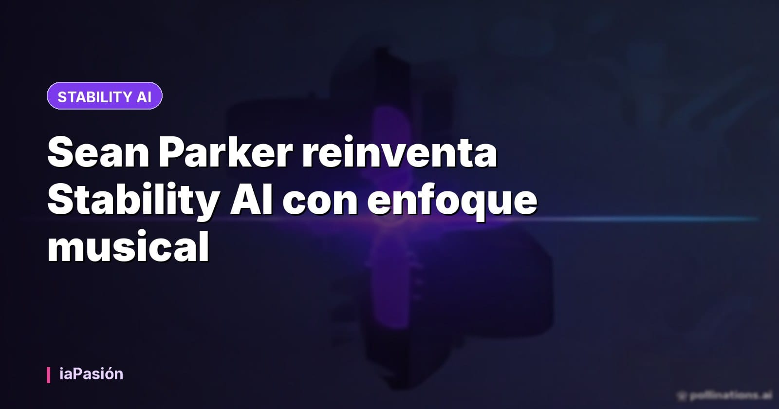 Sean Parker reinventa Stability AI con enfoque musical