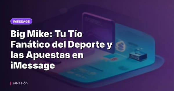 Big Mike: Tu Tío Fanático del Deporte y las Apuestas en iMessage