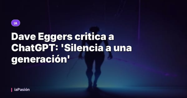 Dave Eggers critica a ChatGPT: 'Silencia a una generación'
