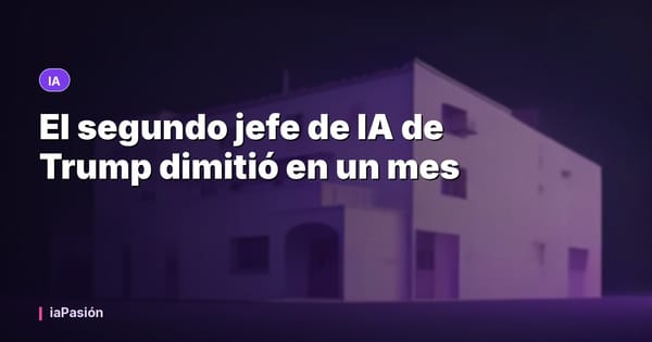 El segundo jefe de IA de Trump dimitió en un mes
