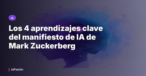 Los 4 aprendizajes clave del manifiesto de IA de Mark Zuckerberg
