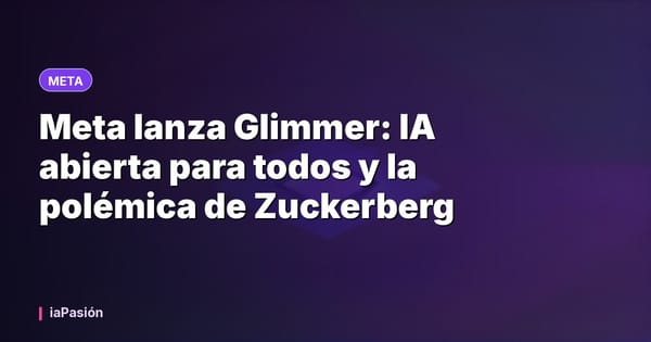 Meta lanza Glimmer: IA abierta para todos y la polémica de Zuckerberg
