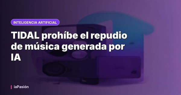 TIDAL prohíbe el repudio de música generada por IA