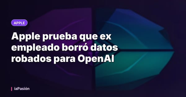 Apple prueba que ex empleado borró datos robados para OpenAI