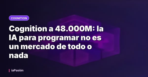 Cognition a 48.000M: la IA para programar no es un mercado de todo o nada