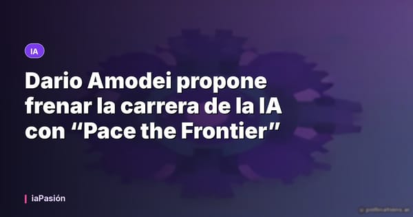 Dario Amodei propone frenar la carrera de la IA con “Pace the Frontier”