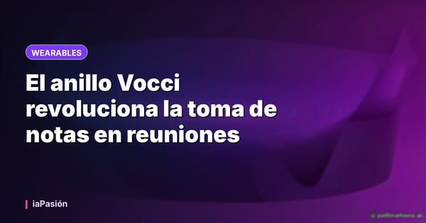 El anillo Vocci revoluciona la toma de notas en reuniones