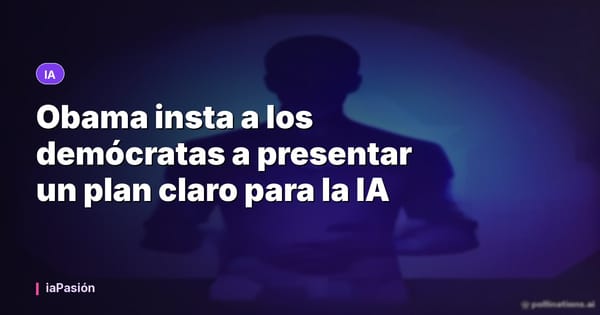 Obama insta a los demócratas a presentar un plan claro para la IA