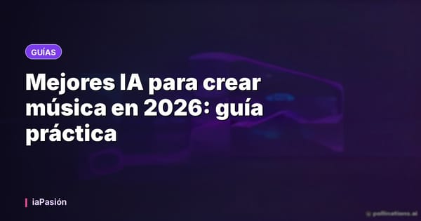 Mejores IA para crear música en 2026: guía práctica