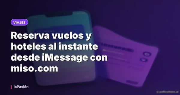 Reserva vuelos y hoteles al instante desde iMessage con miso.com